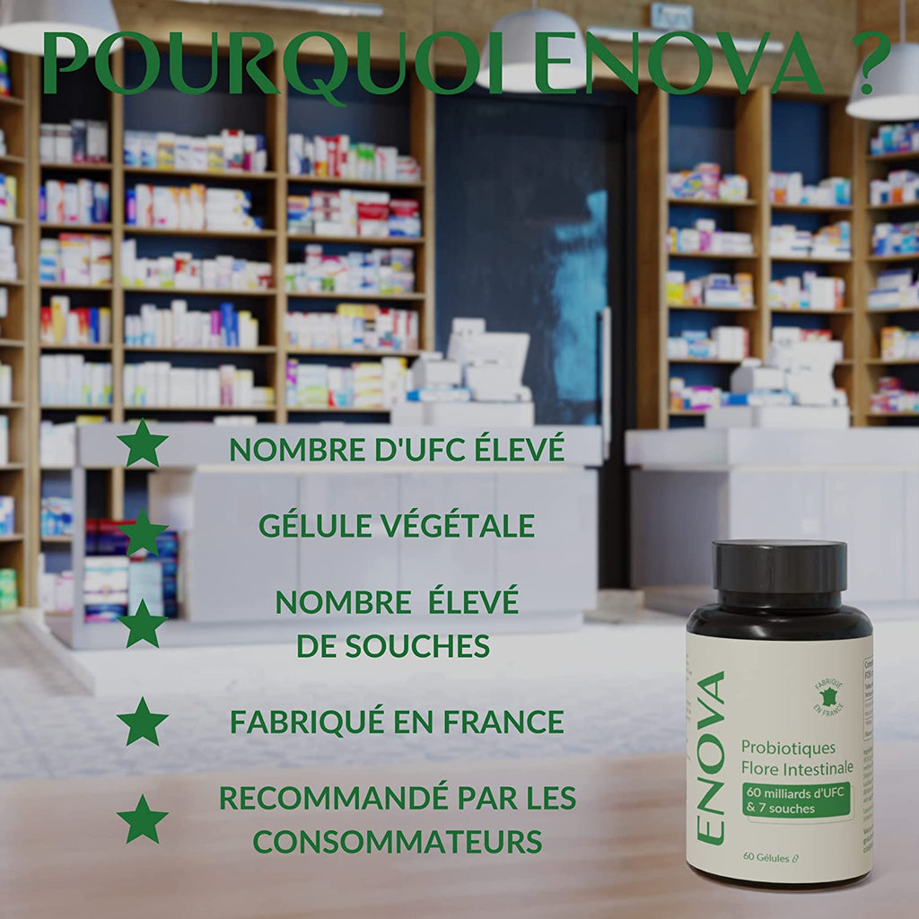 PROBIOTIQUE FLORE INTESTINALE - Laboratoires Enova