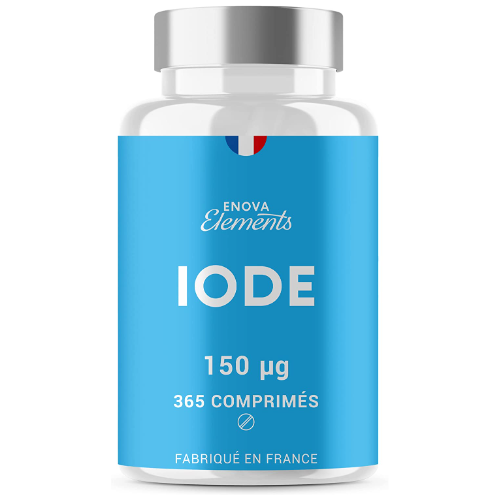 IODE 150 MCG | 365 petits comprimés | Iode thyroide | Fabriqué en France | Iodure de Potassium | Complement alimentaire